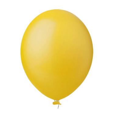 Imagem de Balão Látex Amarelo - 8 Polegadas - 50 Unidades