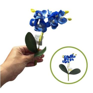 Imagem de Flores Artificiais Para Decoração Orquidea Artificial Pequena - Decork
