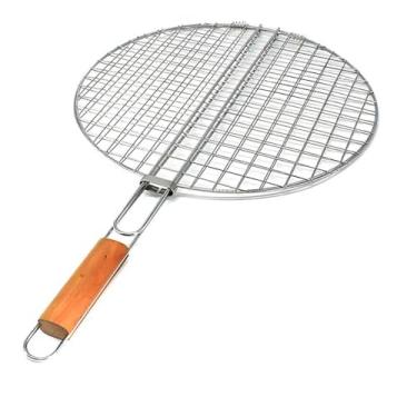 Imagem de Grelha Dupla Churrasco com Madeira Premium