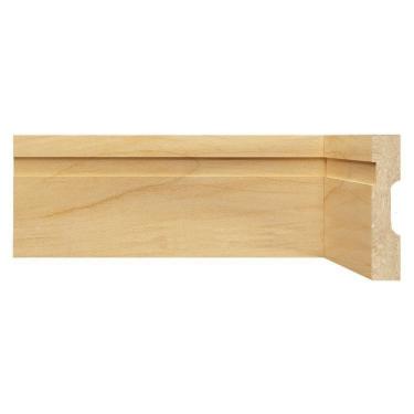 Imagem de Kit Rodapé de MDF 30 Barras Frisadas de 10cm x 2,40m Rende 72 Metros Moldufama Castanho