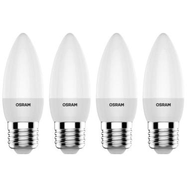 Imagem de 4 Lâmpadas Led Vela Fosca 2700k 260lm E27 Ledvance 7019477
