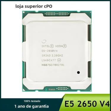 Imagem de Processador Intel Xeon E5 2650 V4 - 12 Núcleos, 24 Threads, 2.2 GHz - 
