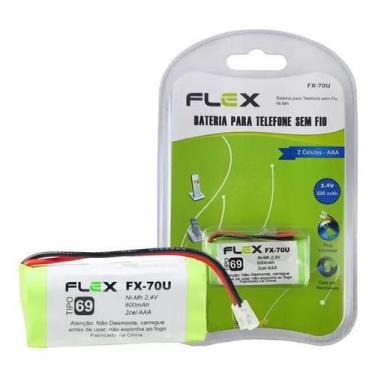 Imagem de Bateria Recarregável Telefone Sem Fio 2,4V 600Mah Fx-70U - Intelbras