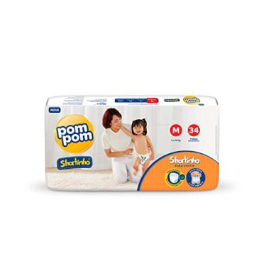 Imagem de Fralda Pom Pom Shortinho Jumbo M 34 Unidades
