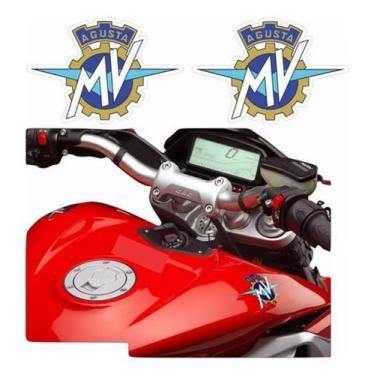 Imagem de Kit Adesivos Compatível Tanque Mv Agusta F4 Logo Ag027 - Spts