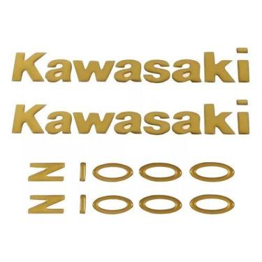 Imagem de Kit Jogo Emblema Adesivo Resinado Kawasaki Z1000 Kw-re60 - SPTS