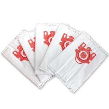 Imagem de Honeycomb Sacos de aspirador de pó não tecidos de filtragem de substituição compatíveis com o modelo Miele FJM: pacote com 5