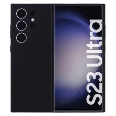 Imagem de Capa Capinha Case Premium Anti Impacto Preta com Proteção de Câmera para Samsung Galaxy S23 Ultra