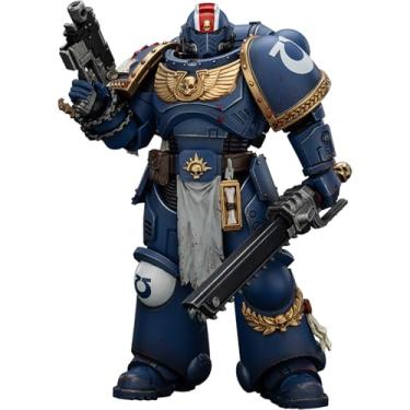 Imagem de JOYTOY Warhammer 40k Space Marine 2，Ultramarines Lieutenant Titus-Collectors Edition 1/18 Action Figure Collect and Display Model