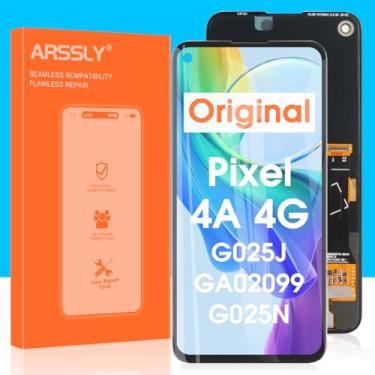 Imagem de Original para Google Pixel 4A 4G Tela de substituição Pixel 4A LCD Display Touch Screen Digitalizador Assembléia G025J GA02099 com kits de reparo (preto, 5,8 polegadas)