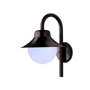 Imagem de Arandela Colonial São Paulo Antigo 228 Globo de Polietileno Preto - Id