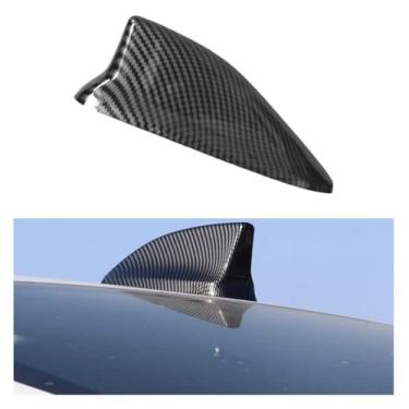 Imagem de TENWIND Capa de antena de barbatana de tubarão de carro compatível com acessórios Toyota RAV4 2019 2020 2021 2022 2023 2024 (fibra de carbono)