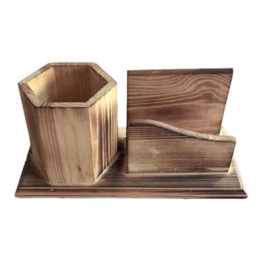 Imagem de Xgdsnly Porta-cartões de visita de mesa, porta-lápis, caixa de armazenamento multiuso para reuniões de escritório