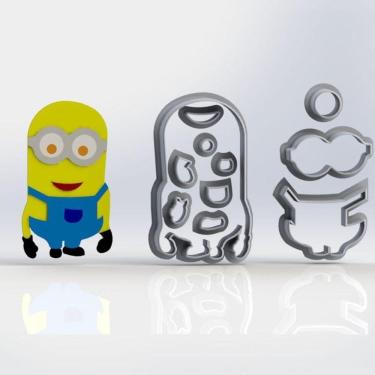 Imagem de Cortador Minions 01 Personagem Mod 2 Modular Tamanho 6cm