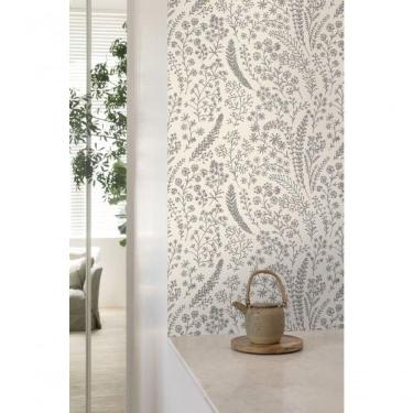 Imagem de Papel De Parede Muse Floral Branco E Preto A58701