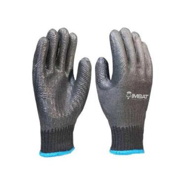 Imagem de Luva Vulcanizada Preta 9 (G) para Proteção Mecânica e Térmica - Imbat