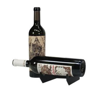 Imagem de Suporte Porta 2 Garrafa Vinho Parede - Adega - Expositor - Maxx Diamon