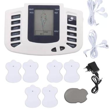 Imagem de Aparelho Profissional De Fisioterapia Tens Eletro Estimulador Massageador Muscular Portátil