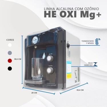 Imagem de Purificador de água Gelada Alcalina Ionizada com Magnésio Mg+ Prata 127V