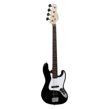 Imagem de Contrabaixo Giannini GB-100 Jazz Bass Elétrico Passivo Preto/Branco