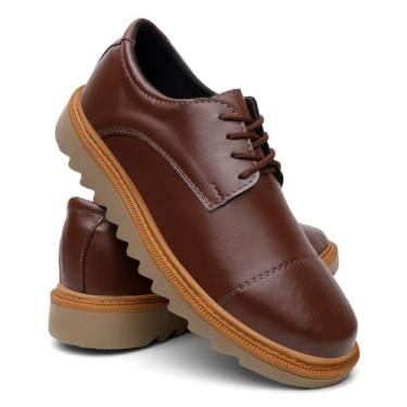 Imagem de Sapato Social Masculino Tênis Elegante Casual Esporte Fino Tratorado - Café/43