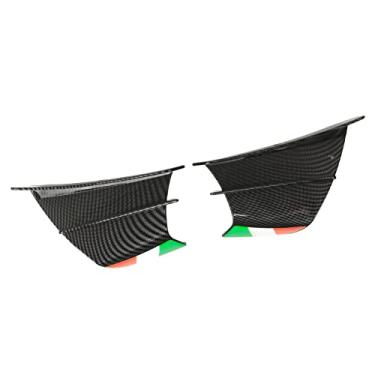 Imagem de KIMISS 2PC Wing Spoiler Wing Spoiler Winglets para 400 250 Z900 Z1000, R1 R3 R25, CBR650 - Aerodinâmica Winglets (Padrão brilhante de fibra de carbono)