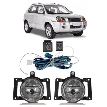 Imagem de Kit Farol Milha Auxiliar Tucson 2005 2006 2007 2008 2009 2010 2011 201