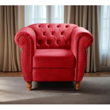 Imagem de Sofá Nobreza Poltrona Chesterfield Vintage Retrô Clássico - Bella Deco