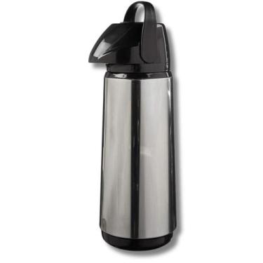 Imagem de Garrafa Térmica Inox Pressão 1,8L Invicta Café Chá Com Alça