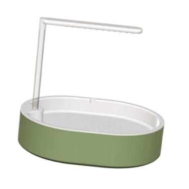 Imagem de IEUDNS Banheira automática para papagaios com bomba interna USB, caixa de banho elétrica com circulação de água para periquitos, calopsitas de médio, Branco