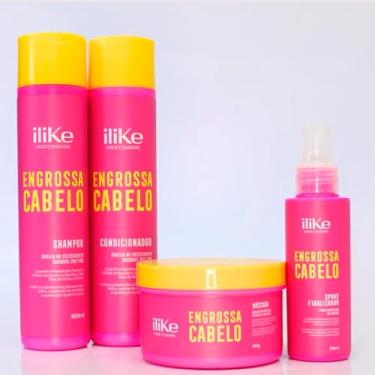 Imagem de ILIKE ENGROSSA CABELO LINHA PROFISSIONAL Fios encorpados e com volume saudável - 5, 4, E 3 PRODUTOS (4 Produtos)