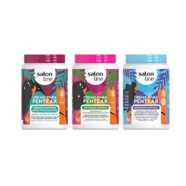 Imagem de Kit Creme para Pentear Salon Line 1 Kg Definição