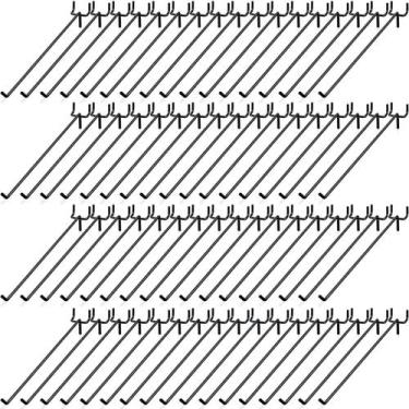 Imagem de Ganchos de prateleira Peg Board, aço inoxidável Shimeyao, 25 cm, 100 u