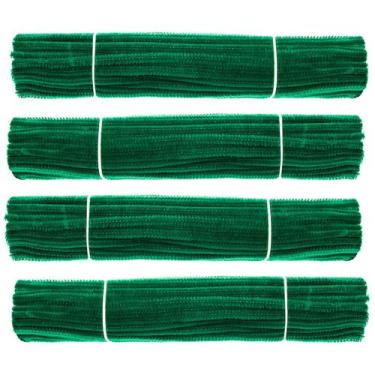 Imagem de Limpadores de cachimbo Waycreat Dark Green Chenille Stem 6 mm x 30 cm