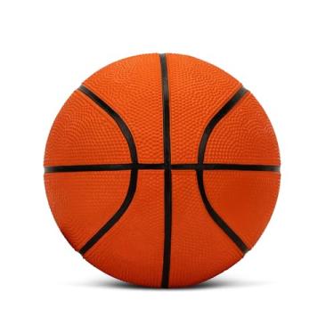 Imagem de Lifeworks Mini bola de basquete de 18 cm, tamanho 3, para crianças a partir de 4 anos, estrutura de borracha durável com aderência aprimorada, ótima para brincadeiras internas e externas