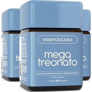 Imagem de 03 POTES DO MEGA TREONATO - MAGNÉSIO COM FÓRMULA AVANÇADA PARA A MEMÓRIA E COGNIÇÃO - 60 CÁPSULAS