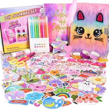 Imagem de Kit de diário OFFIGIFT DIY para meninas de 8 a 12 anos com 110 unidade