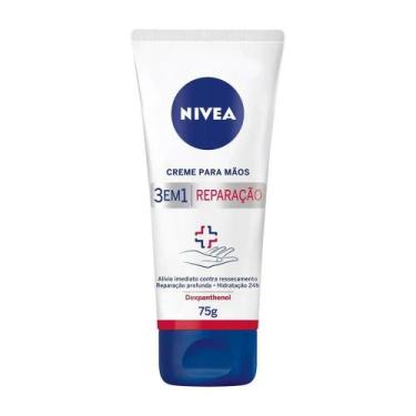 Imagem de Creme Hidratante Para Mãos Nivea 3 em 1 Reparação 75g, 75g