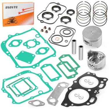 Imagem de Para carrinho de golfe EZGO 4 ciclos a gás 350cc EH35C MCI Fuji Robin Engine 1996-2008 Kit de reconstrução de extremidade superior grande de 0,5 mm com pistão + conjunto de anéis/w juntas 72504G01