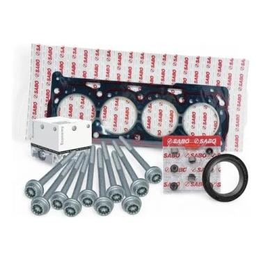 Imagem de Kit Completo Junta Cabeçote Gol G5 G6 1.0 Fox + Retentores e 10 Parafusos Originais