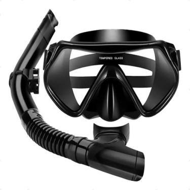 Imagem de Kit De Mergulho Profissional Máscara E Snorkel Respirador - NOMA