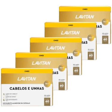 Imagem de 5un Lavitan Mais Hair Cabelos E Unhas 60 Total 300 Cápsulas - CIMED