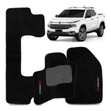 Imagem de Jogo de Tapete Carpete Toro 2016 a 2021 3pçs Automotivo Reforço PVC - 