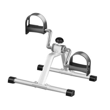 Imagem de simhoa Máquina de exercícios para pedal do pé sentado na máquina de etapa cardio simples para usar a bicicleta de piso do exercício para pernas para