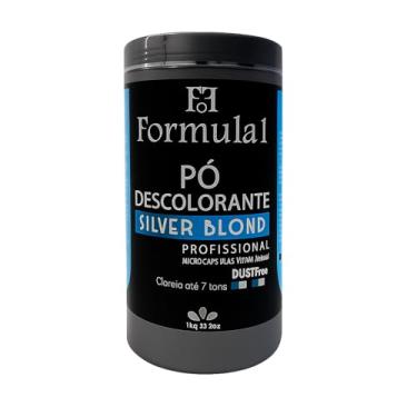 Imagem de Formula1 Pó Descolorante Silver Blond Professional, 1kg, Clareador para Cabelo com Microcápsulas Vitaminadas