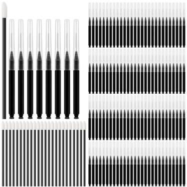 Imagem de 120 pincéis interdentais + 25 aplicadores de varinhas labiais descartáveis, escovas para limpeza, escova interdental, palito de dente dental, cabeça de fio dental, higiene bucal dental, ferramentas de