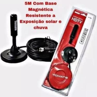 Imagem de Antena Digital 4k Amplificada Tv Full Hd Interna E Externa 5 metros - 