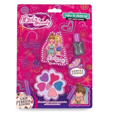 Imagem de Kit Maquiagem Infantil – Sombras Vibrantes, Brilhos Labiais, Pincéis e Xuxinhas – Fórmula Atóxica, Fácil de Usar e Remover