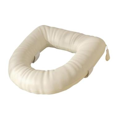 Imagem de Bothyi Assento sanitário com elevação de 7,5 cm, compatível com a maioria dos vasos sanitários padrão, Bege