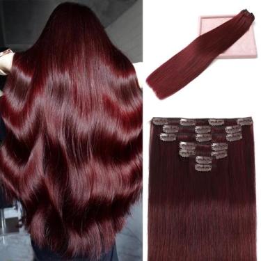 Imagem de Extensões de cabelo Clip In LORIEN Real Human Hair 45cm 100g